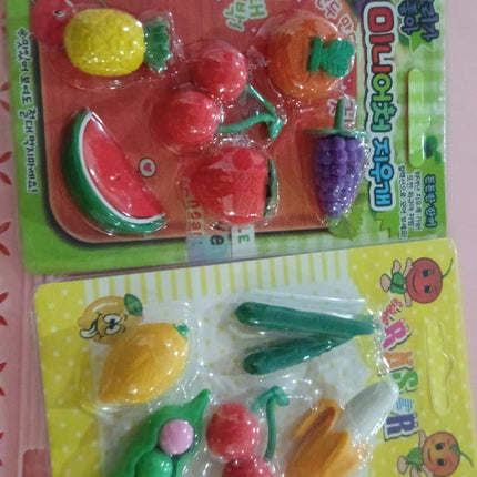 3D Mix Design Fancy & Colorful Erasers â€“ Cute Novelty Eraser Set for Kids & School Prize (1 Set)