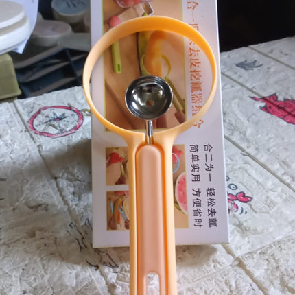 2-in-1 Fruit Peeler & Baller for Avocado & Watermelon (1 Pc, Kitchen)