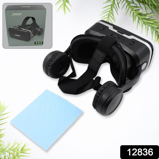 3D /Â HD VR Glasses Virtual Reality Goggles Headset for iOS for Android SmartphoneÂ VR Goggles-For 3D VR Movies Video Games with Headphones (1 Pc)