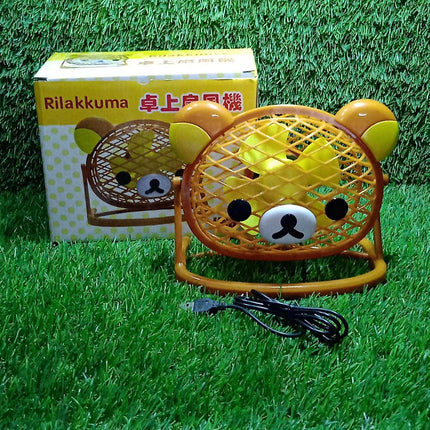 Teddy Bear Portable Fan for Home, Office & Car (USB, Adjustable)