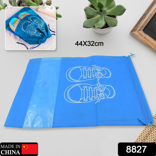 Foldable Waterproof Travel Shoe Bag with Transparent Window – Multi-Purpose Beach, Closet & Luggage Organizer