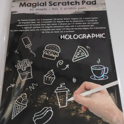 Magical Scratch Art Book For Gifts Girls & Boys (40 Sheet)