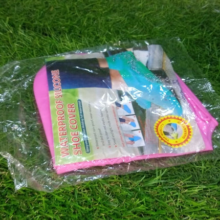 Waterproof silicone shoe covers with anti-skid design