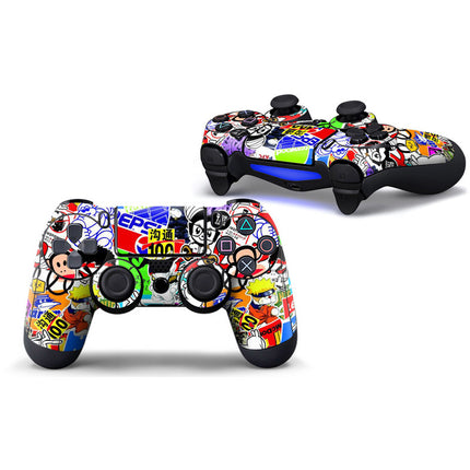 Hot Design Gamepad Skin Sticker Decal for PS4 Playstation 4 Controller PVC Vinyl Sticker Protector