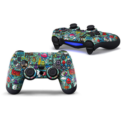 Hot Design Gamepad Skin Sticker Decal for PS4 Playstation 4 Controller PVC Vinyl Sticker Protector