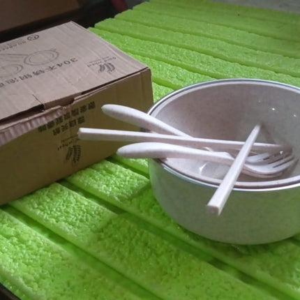 Rice Bowl Noodle Set â€“ 6 Pcs with Lid, Handle & Cutlery