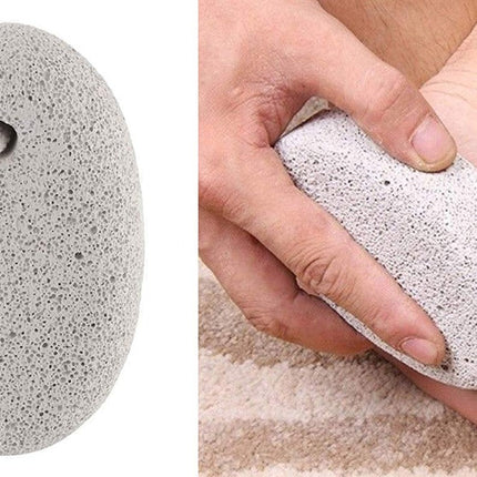 Oval shape foot scrubber stone for heels and feet