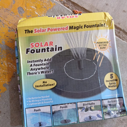 Fast Fountain – One-of-a-Kind Solar-Powered Water Feature for Your Garden