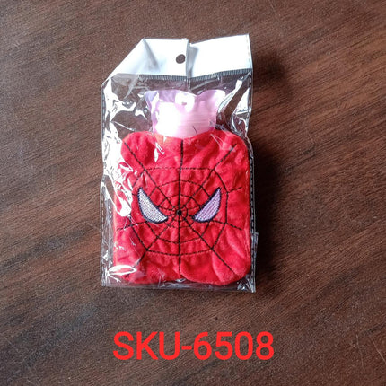 Small hot water bag with Spiderman design for relief and warmth