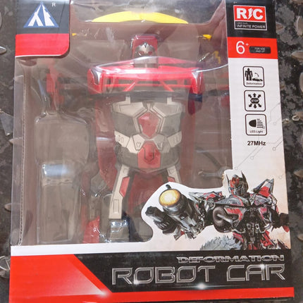 2 In 1 Automatic Robot Converted Remote Control Car With Light Scale 360Â°Drifting Deformation Robot Car Toy Kids Boys, Robot ConvertÂ Unique Toy For Boys (1 Pc)