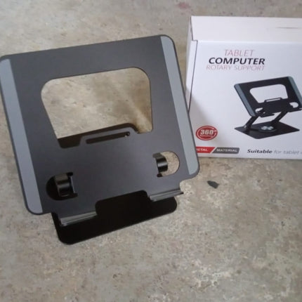 Aluminum Alloy 360Â°Rotating Bracket, Adjustable Laptop Stand, Portable Foldable Ergonomic Laptop Support