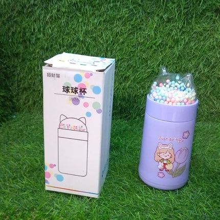 Stylish glass bottle for childrenâ€™s daily use.