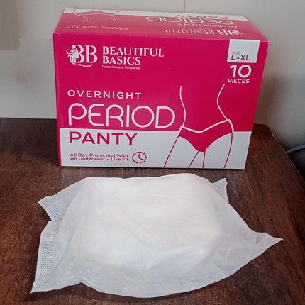 Women's Emergency Kit, Travel Kit- Includes Seamless Underwear, Pantyliner, Feminine Hygiene Sachet First Period Kit (10 Pcs)