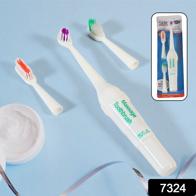 Electric Toothbrush for Adults & Teens â€“ Deep Cleansing, Battery Operated (Battery Not included)