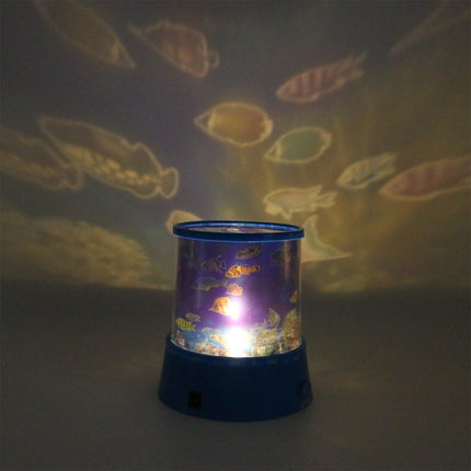 LED Projector Night Light â€“ 3 Battery Lamps, Rotating with Music, Perfect for Kids & Home Decor (1 Pc, Battery Not Included)